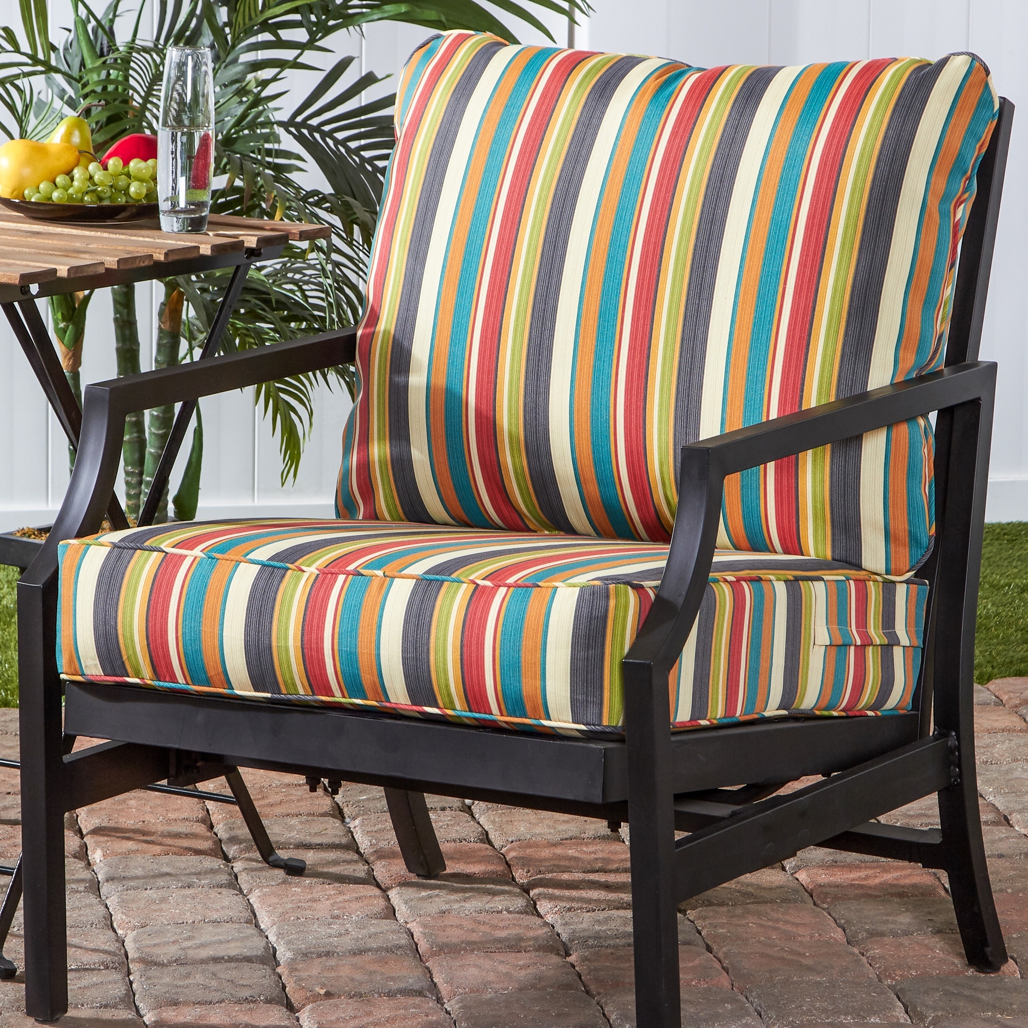 Greendale Outdoor Premium Deep Seating Back and Seat Cushion Set (Cushions Only)