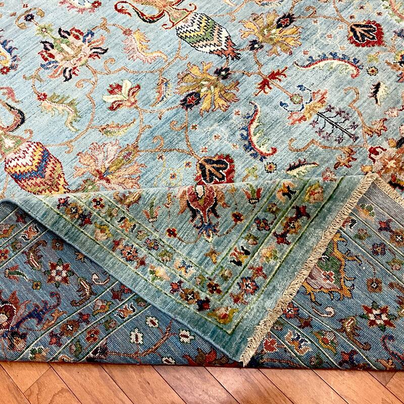 HERAT ORIENTAL Handmade Afghan Mogul Wool Rug - 8'7" x 12'1"