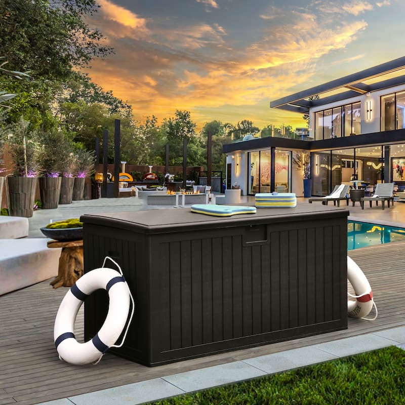 180-230 Gallon Outdoor Storage Waterproof Deck Box