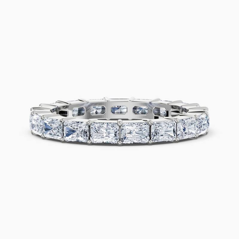 Auriya 14k Gold Radiant East-West Lab Grown Diamond Eternity Band 2.10 - 8.25 ct. tw. (F-G, VS) - 2.85 ct. wt. - 4.5 - White