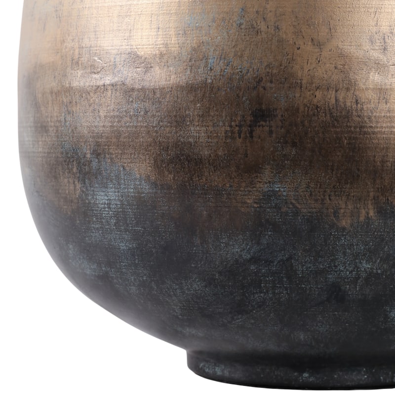 Metal Table Lamp Rounded Base Drum Shade Glam Modern Accent Lighting