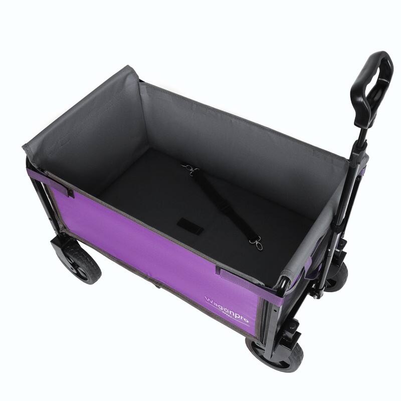 All-in-One Convertible Folding Utility Trolley with 4 Wheels, Bench Seat & Dog Leash