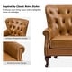 preview thumbnail 47 of 48, Gerhard Genuine Leather Armchair with Nailhead Trims and Removable Cushion Set of 2 by HULALA HOME