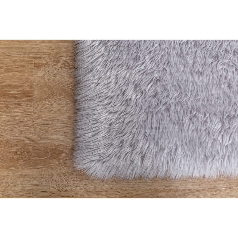 Flokati Shag Collection 5x7 Area Rug - 5' x 7' - 5' X 7'