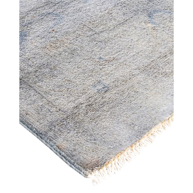 Vibrance, One-of-a-Kind Hand-Knotted Area Rug - Gray, 5' 1" x 7' 9" - 5' 1" x 7' 9"