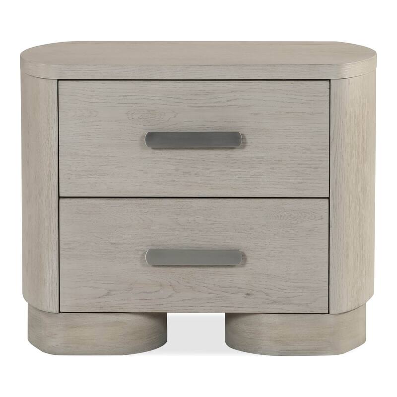 Furniture of America Weegin Modern 3-Piece White Oak Wood Panel Bedroom Set