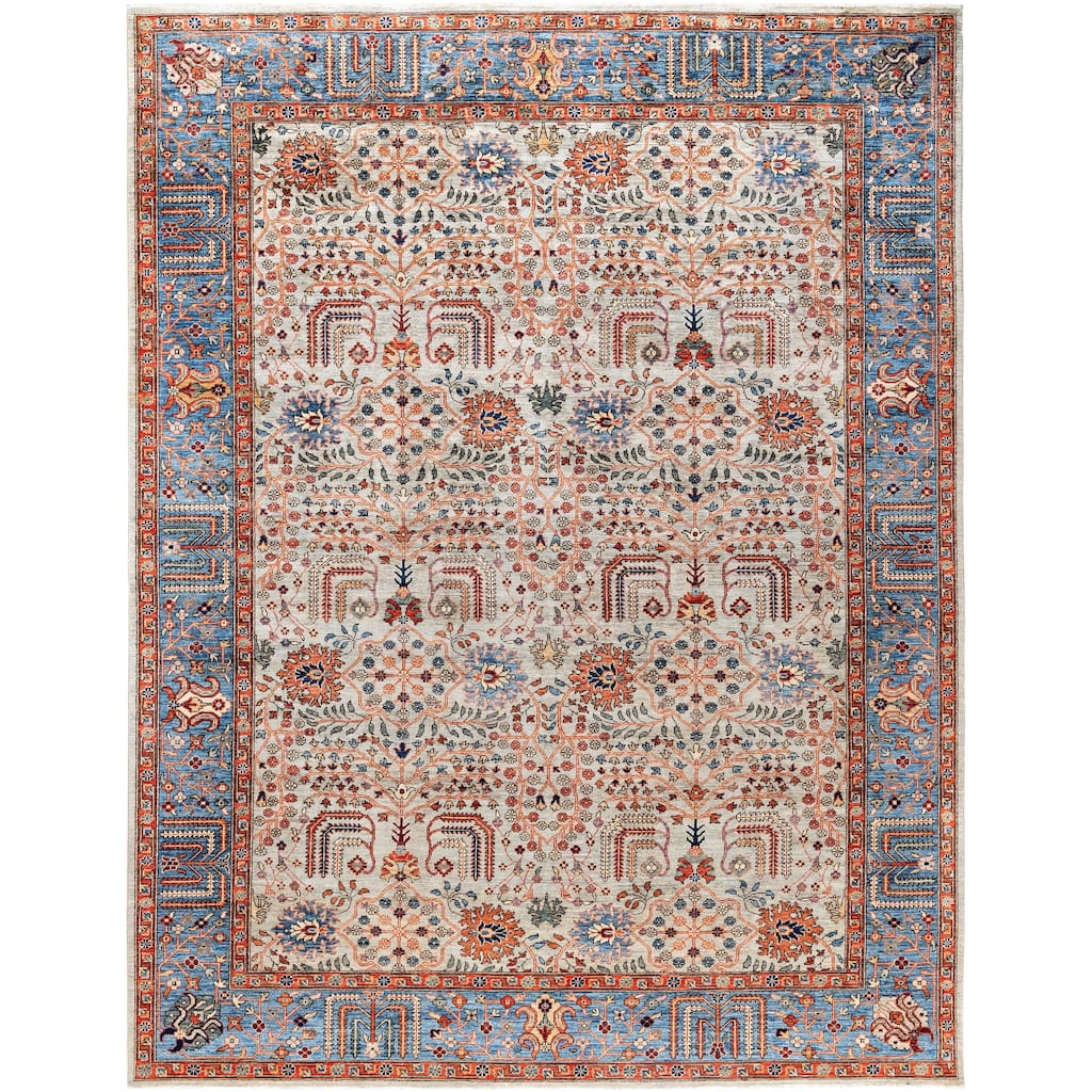 Serapi One-of-a-Kind Hand-Knotted Area Rug - Gray - 9' 2" x 11' 10"