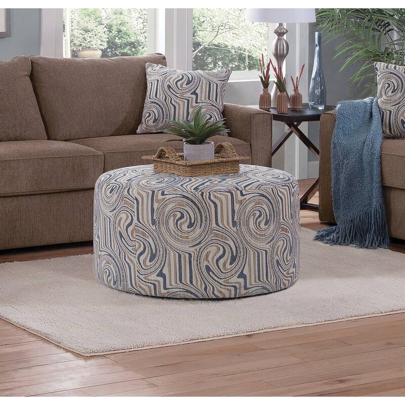 American Furniture Classics Delilah Model 8-08RDA-A441V2 Round Ottoman