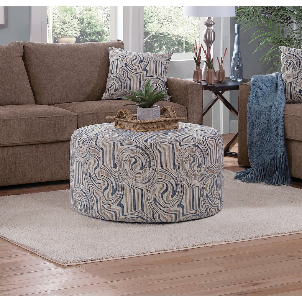 American Furniture Classics Delilah Model 8-08RDA-A441V2 Round Ottoman