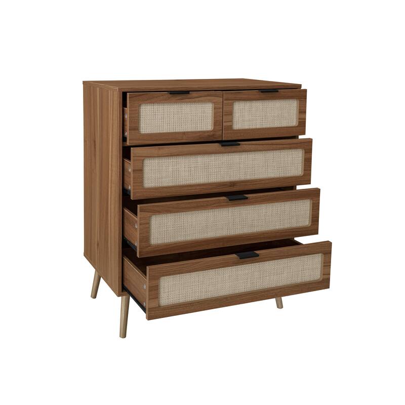 5 Drawer Cabinet Accent Storage Cabinet
