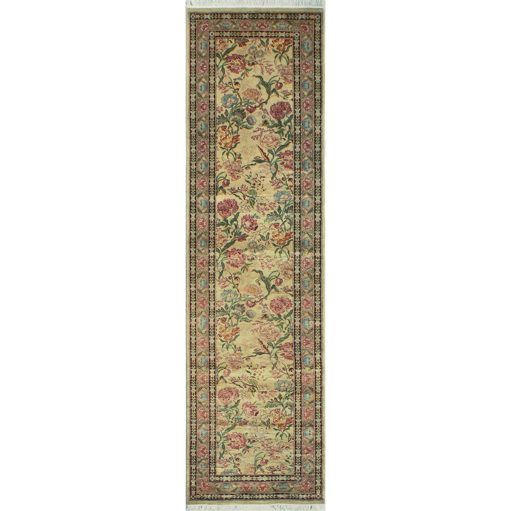 Pak-Persian Elnora Grey/Lt. Brown Runner - 2'7" x 9'6"