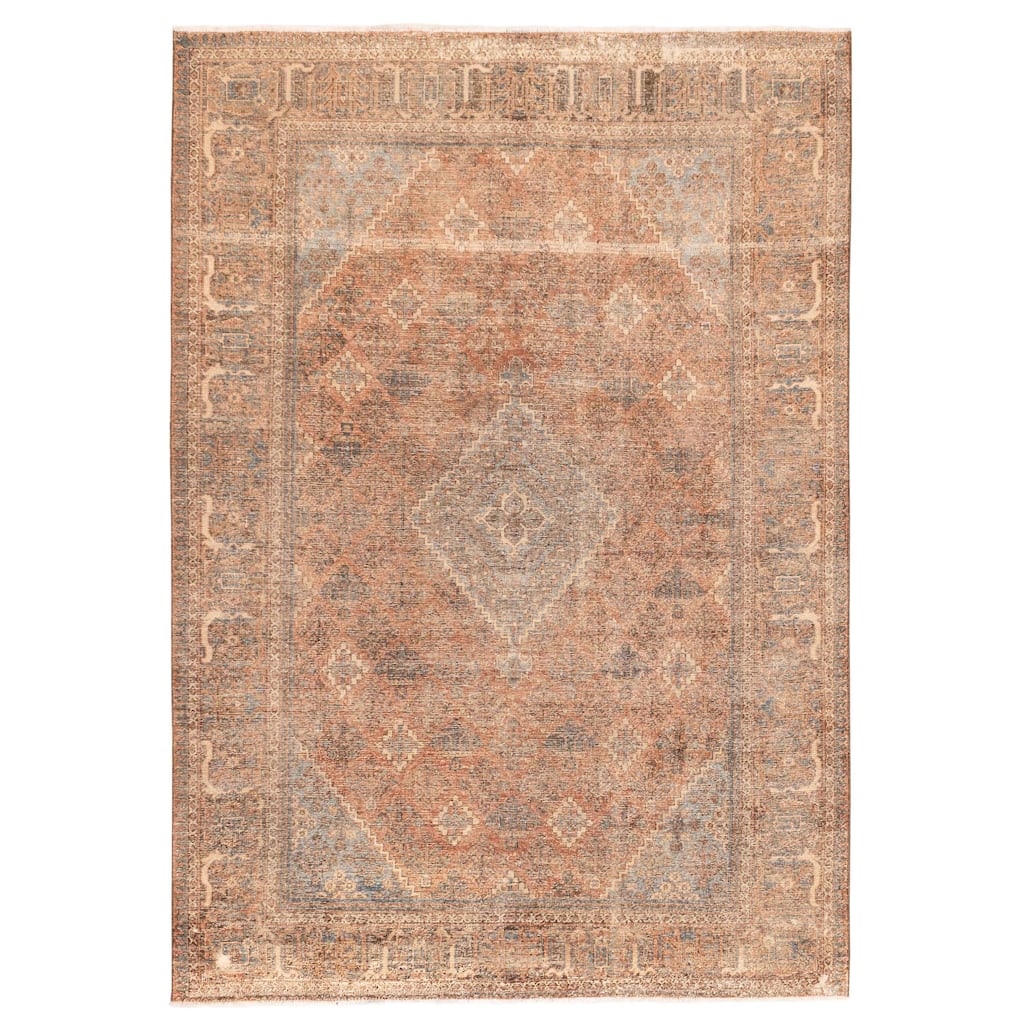 ECARPETGALLERY Hand-knotted Antalya Vintage Copper Wool Rug - 7'0 x 10'1