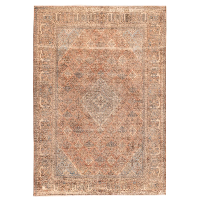 ECARPETGALLERY Hand-knotted Antalya Vintage Copper Wool Rug - 7'0 x 10'1