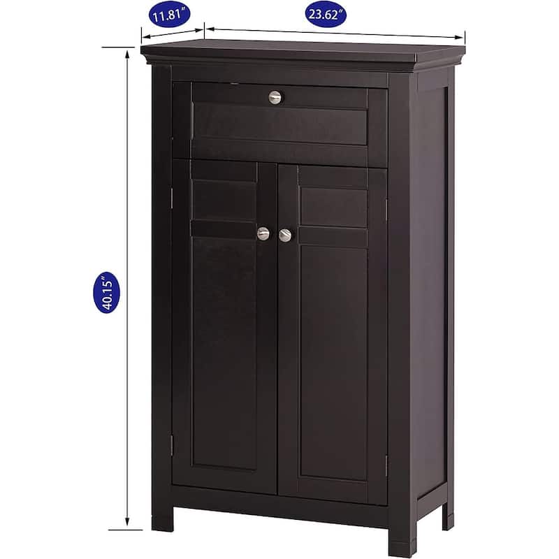 Spirich Home Freestanding Bathroom Cabinet with Doors Wooden Entryway Storage Cabinet,White