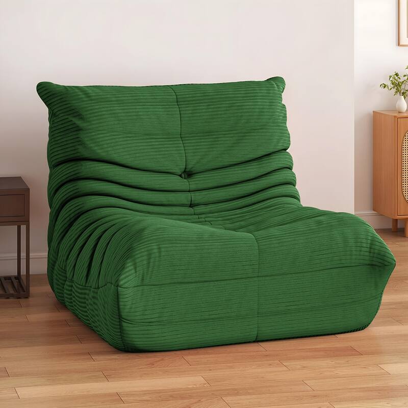 Moasis Bean Bag Chairs Single Sofa with Memory Foam,Lazy Floor Sofa for Adults & Kids