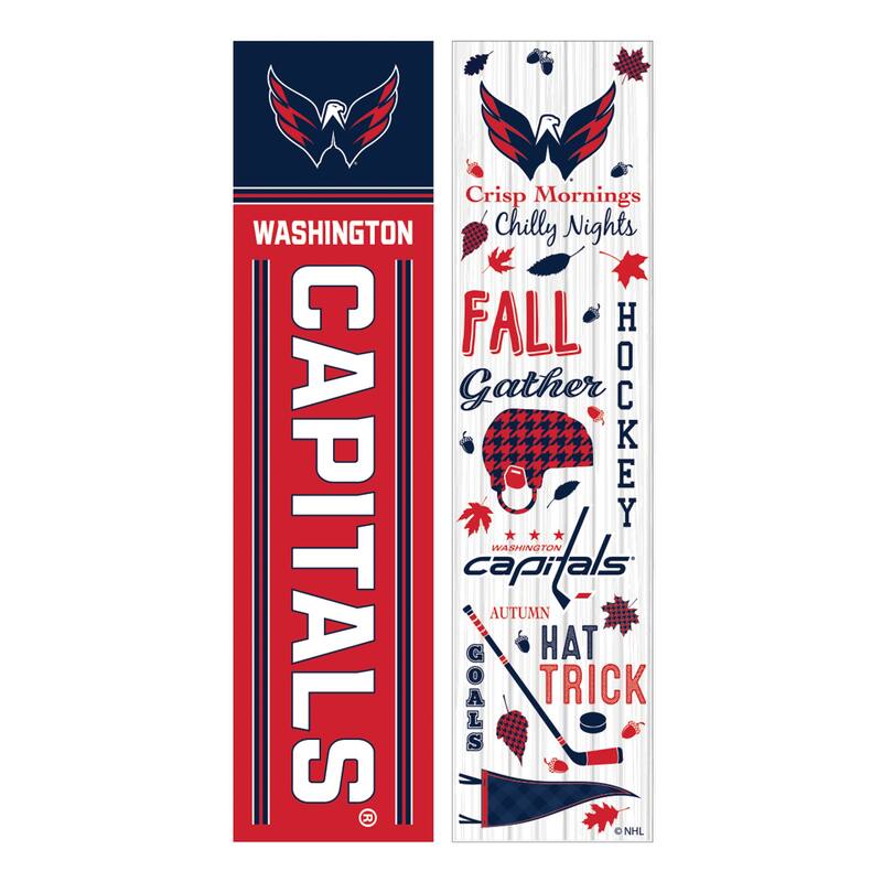47" Double Sided Seasonal Porch Leaner, Washington Capitals - 47" x 11.25"