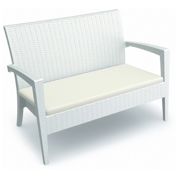 Compamia ISP845-WH Miami Resin Loveseat - White
