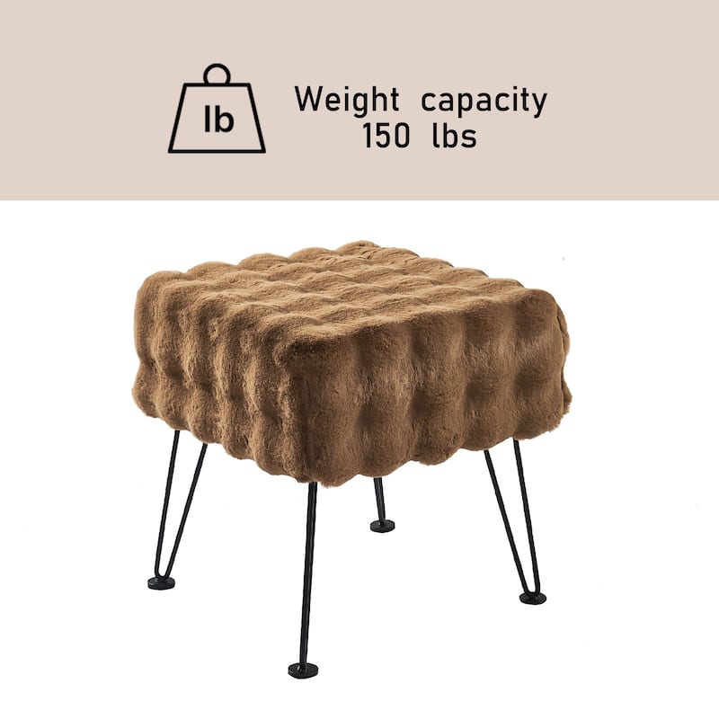 Bubble Textured Stool- 17x17x17"