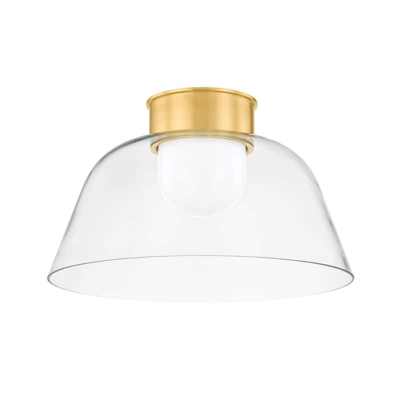 Hudson Valley Lighting 3520 Lakeside 20" Wide Semi-flush Ceiling - Aged Brass