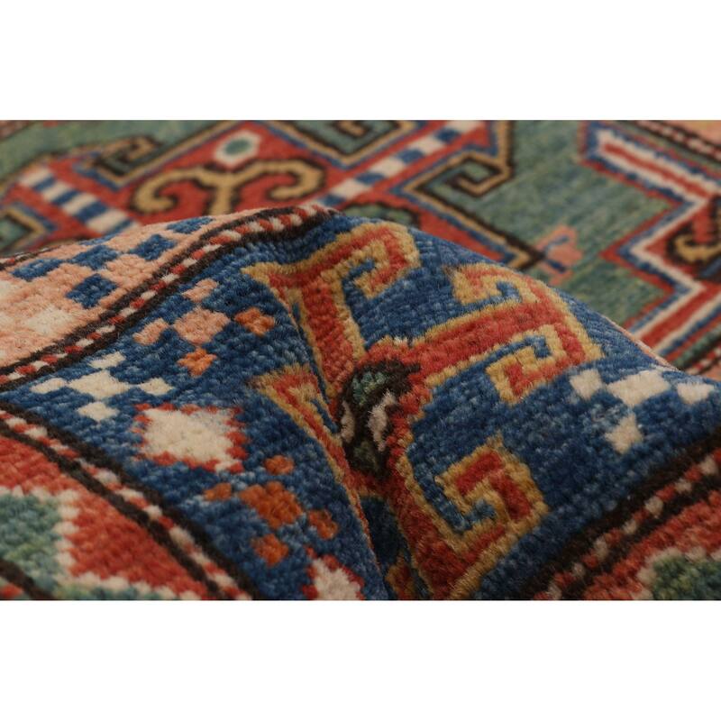 ECARPETGALLERY Hand-knotted Uzbek Ghazni Navy, Red Wool Rug - 2'8 x 9'3