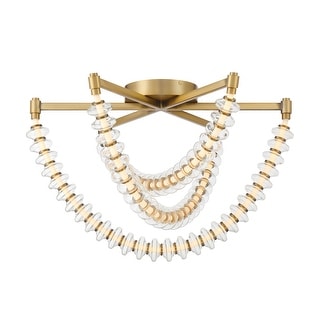 Minka Lavery 5645-L Pearl 28" Wide Semi-Flush Ceiling Fixture