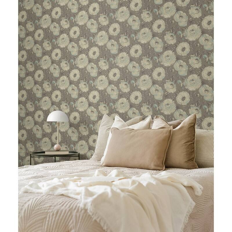Seabrook Designs Cinna Floral Unpasted Wallpaper