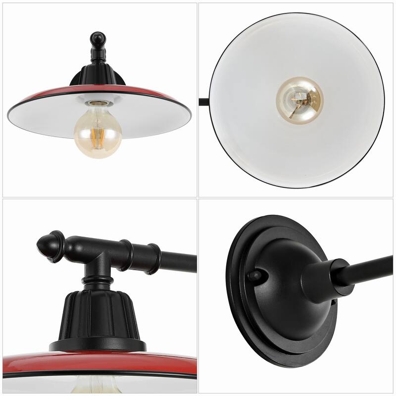 Jasper 12" Farmhouse Indoor/Outdoor LED Victorian Arm Sconce