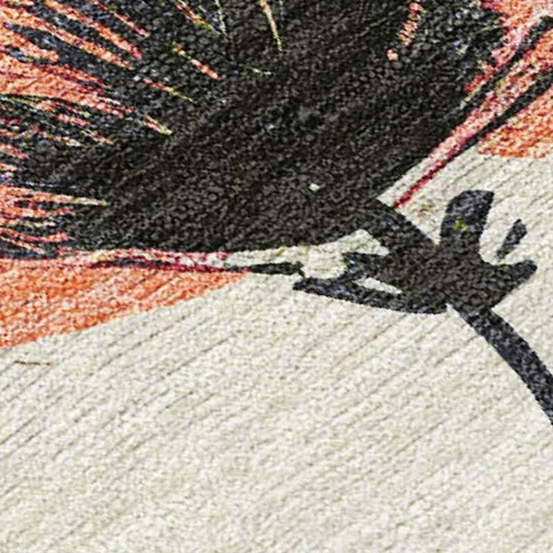 HomeRoots Floral Transitional Rectangle Outdoor Rug