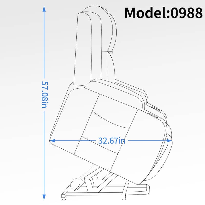 Heavy Duty Power Lift Recliner Chair for Elderly with Massage and Lumbar Heating