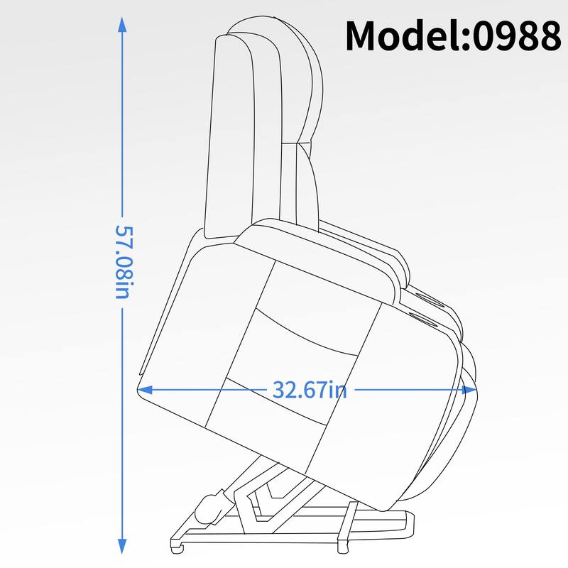 Heavy-Duty Power Lift Recliner with 8-Point Massage, Lumbar Heat Therapy, USB Charging, Dual Cup Holders, and Spacious Seating