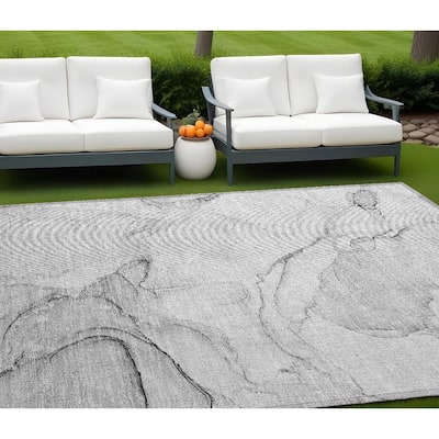 Jane Modern Art-Inspired Weather Resistant Timeless Fusion Outdoor Rug