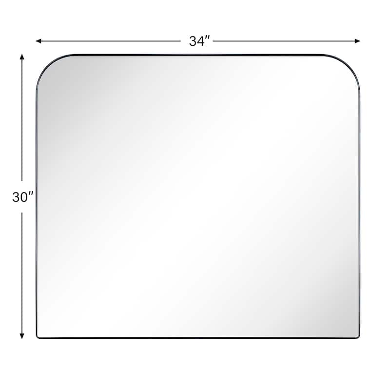 TEHOME Decole Arch Metal Wall Mirror