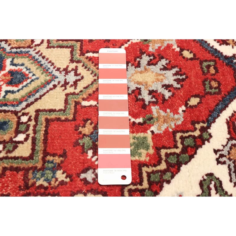 ECARPETGALLERY Hand-knotted Serapi Heritage Red Wool Rug - 2'6 x 11'10