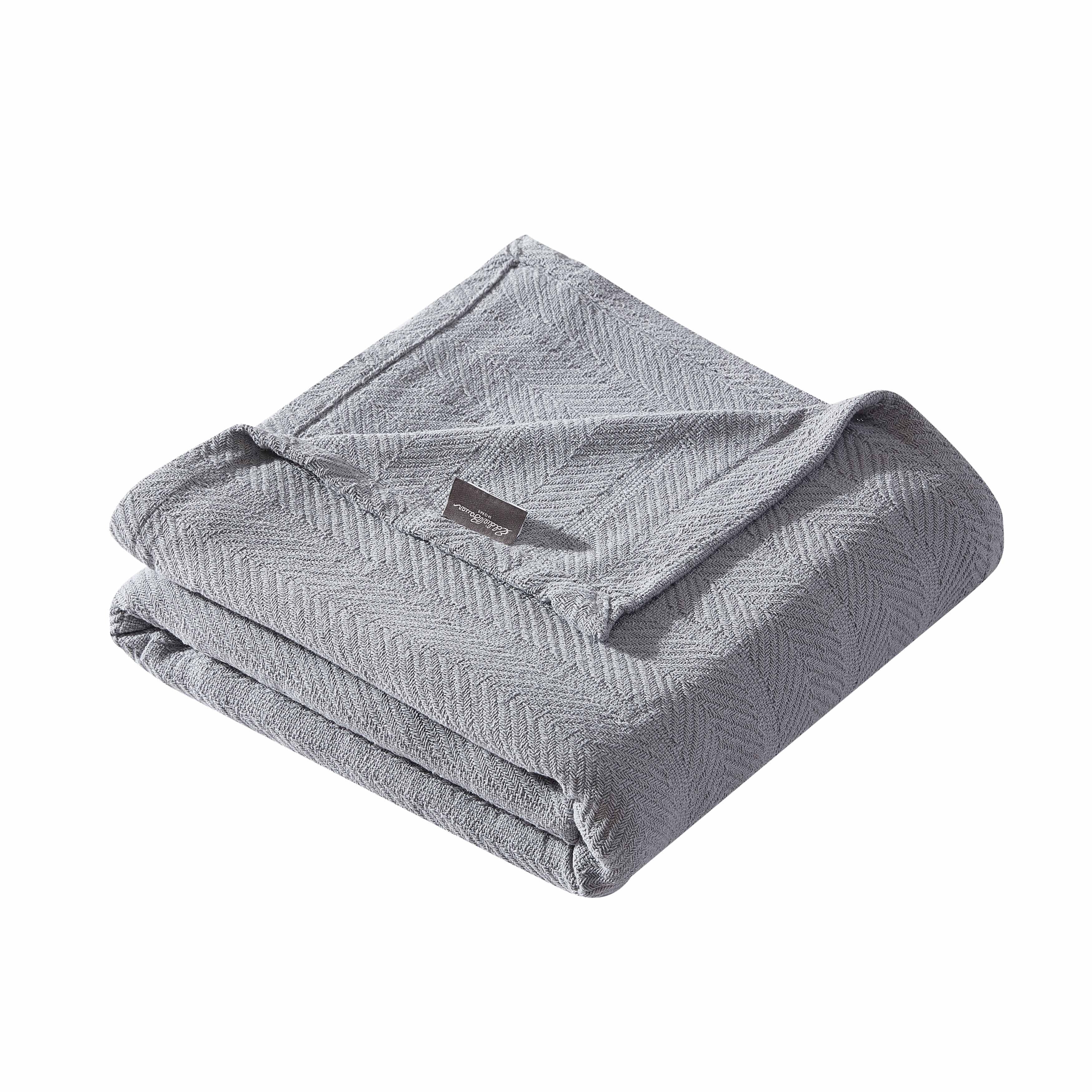 Eddie bauer herringbone cotton blanket online