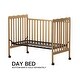 preview thumbnail 7 of 51, 3-In-1 Convertible Crib In Natural, Made Of Sustainable Pinewood, Non-Toxic Finish, Comes With Locking Wheels