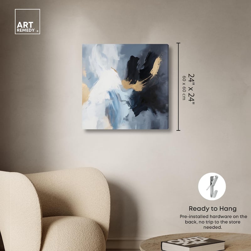 Turbulence I Canvas by Art Remedy, Gallery Wrapped
