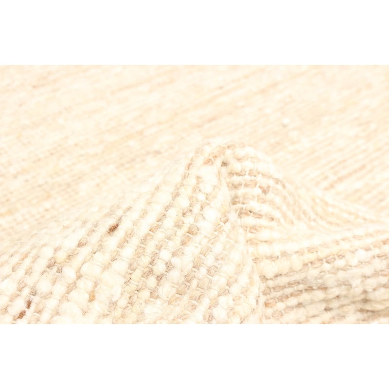 ECARPETGALLERY Braid weave Sienna Tan Wool Rug - 5'0 x 8'1