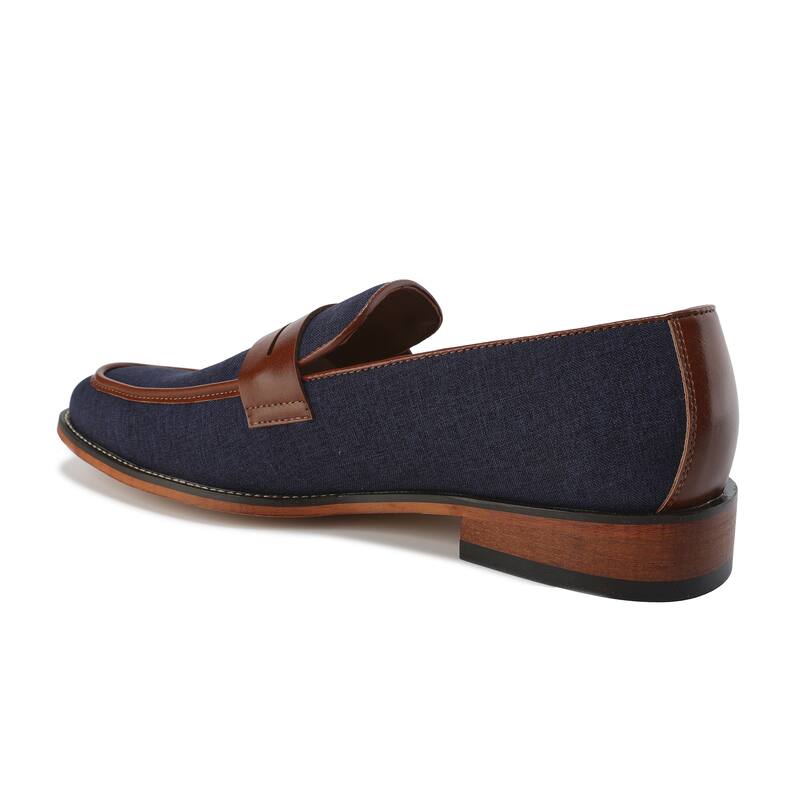 Gino Vitale Moc Toe Penny Slip On Loafer