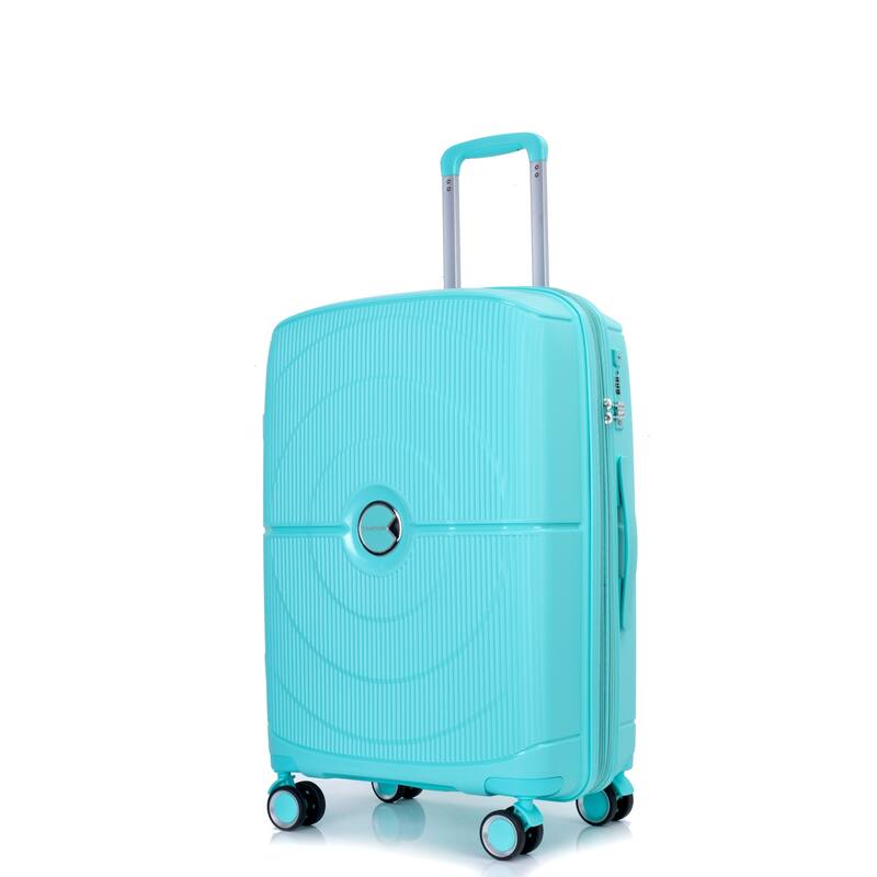 Carry-on Luggage With Spinner Wheels And TSA Lock, Airline Apporved Lightweight Hardside Suitcase For Travel, Hardshell Suit Case, 20, Silver