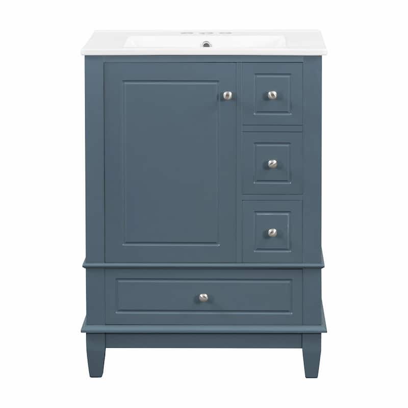 24" Bathroom Vanity with Sink and Drawers
