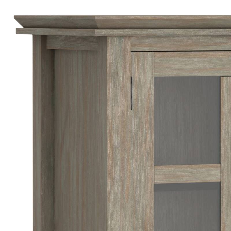 WYNDENHALL Stratford Solid Wood Transitional Medium Storage Cabinet - 38"w x 16.1"d x 40.6" h