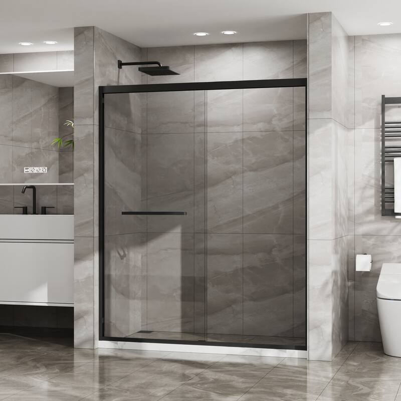 Double Sliding Glass Shower Door - 60*72