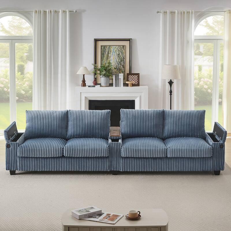 133inch 4-seater Corduroy Sofa Couch