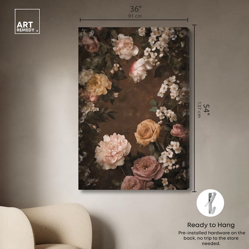Faded Florals Fable I Canvas by Art Remedy, Gallery Wrapped