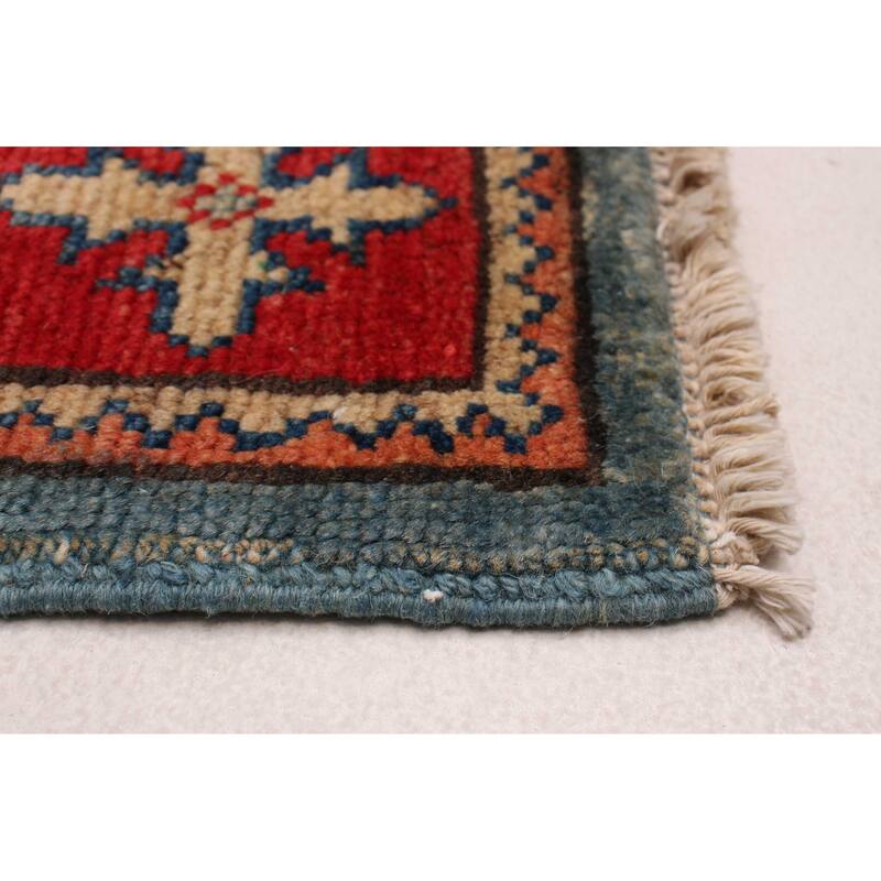 ECARPETGALLERY Hand-knotted Uzbek Ghazni Sky Blue Wool Rug - 2'9 x 9'8