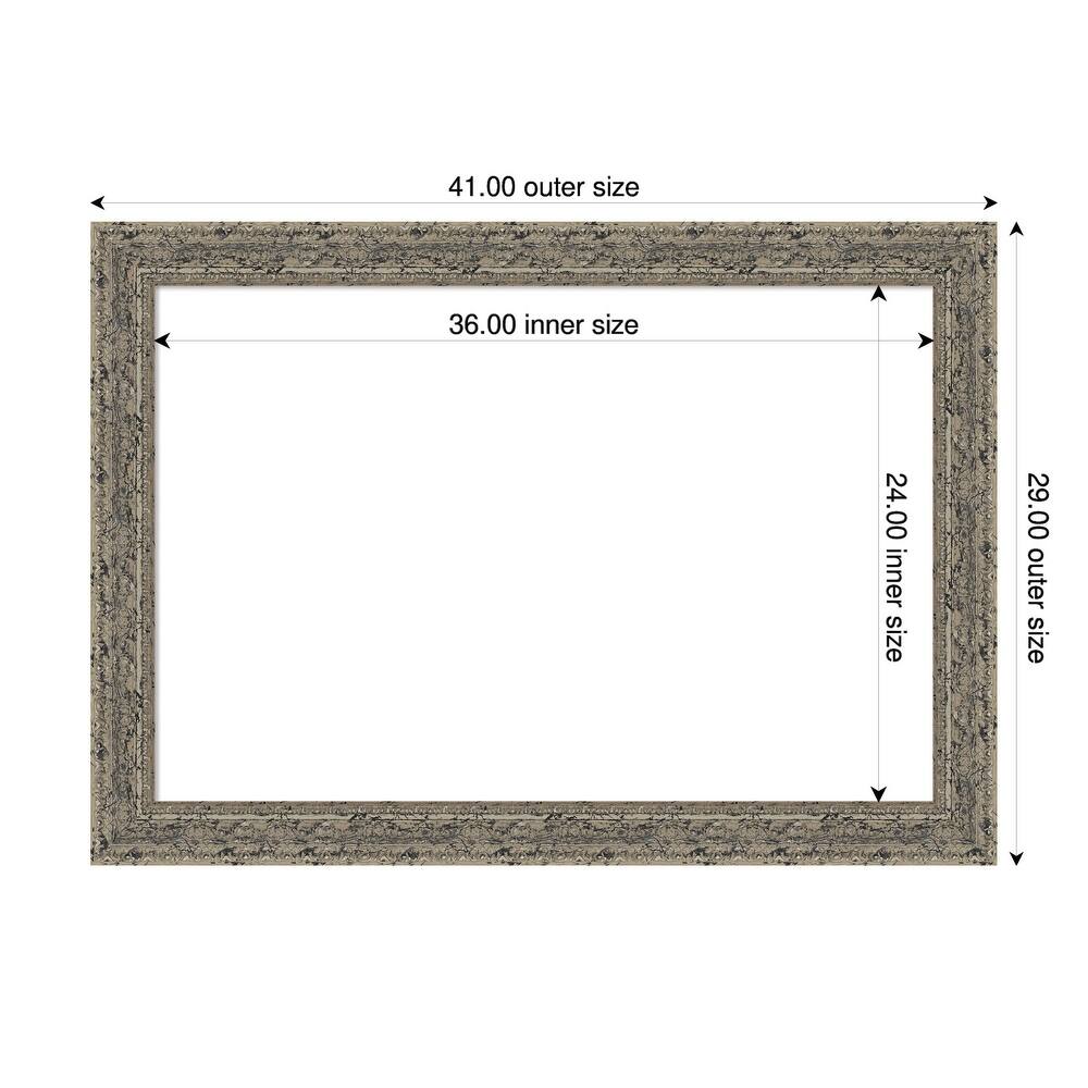 Attic Aged Framed Dry Erase Magnetic Board