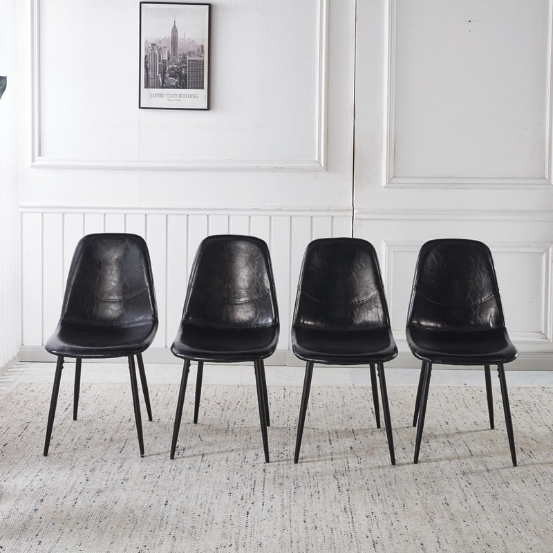 Modern Dining Chair with Durable Design, Easy-Clean Surface and Simple Assembly for Kitchen or Office