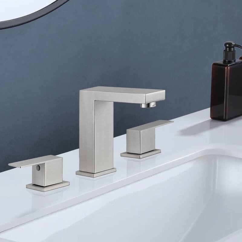Topcraft Stainless Steel Two Handle Bathroom Sink Faucet