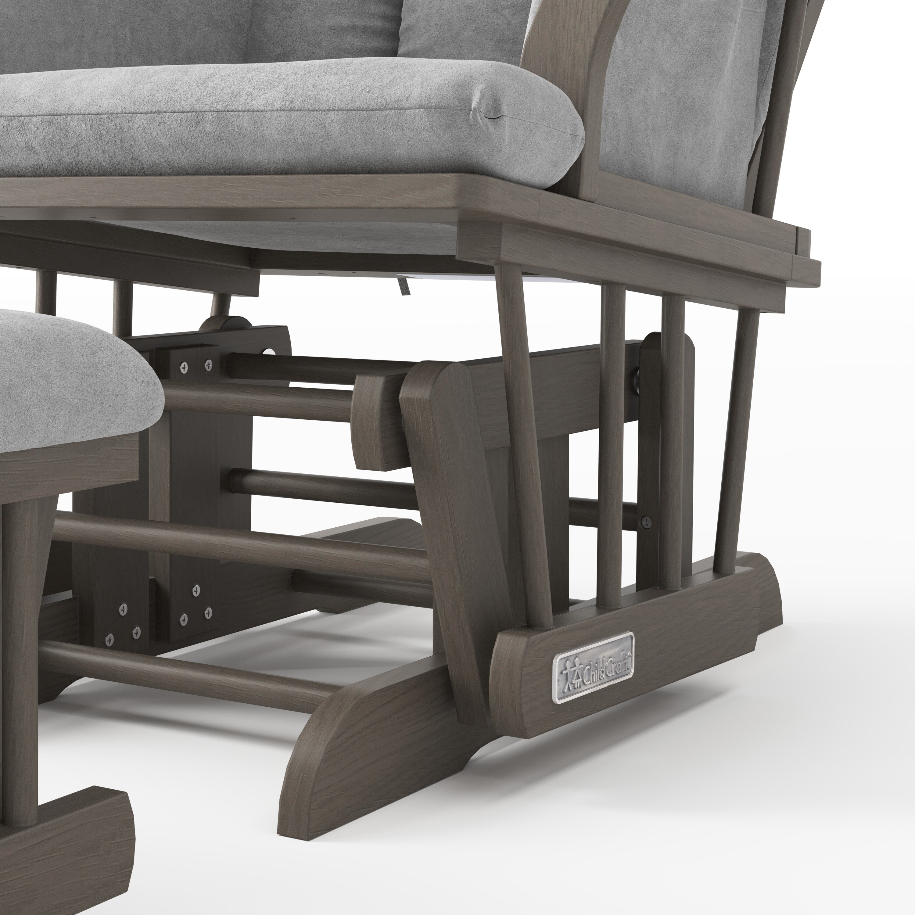Forever Eclectic Cozy Glider Rocker and Ottoman Bed Bath