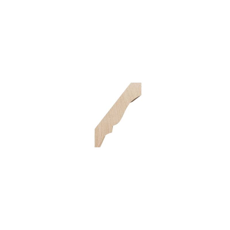 WM52: 2-1/4-in H x 1-2/3-in P x 2-3/4-in F x 96-in L Americraft Solid Hardwood Stain Grade Crown Moulding